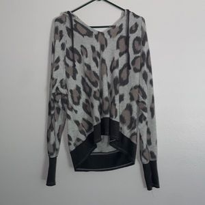 Cheetah print hoodie